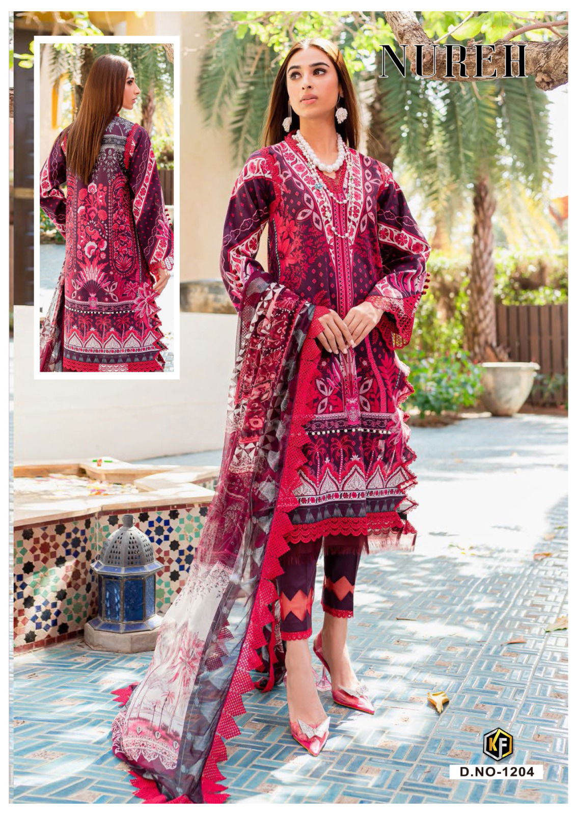 Keval Nureh Vol 12 Karachi Cotton Dress Material Catalog
